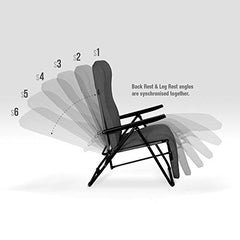 FURLAY Alloy Steel Recliner Chair Cloudy Apple Red
