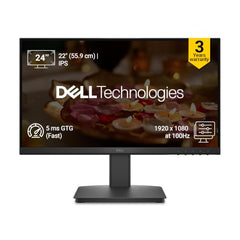 Dell SE2226HX 22" FHD Monitor|100Hz Refresh|IPS Panel, 5ms GTG (Fast)|Contrast 1,000:1|16:9 Aspect|Tilt Adjust|250 cd/m2 Brightness|HDMI,VGA|Anti-Glare|3-Star Eye Comfort|3 Yrs Warranty|Flicker-Free