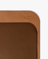 DailyObjects Large Premium Vegan Leather Desk Mat|Anti-Skid|Anti-Slip|85*45cm|Reversible Desk spread Turf Desk/Laptop Mat for Work from Home/Office/Gaming- Extended mouse pad and keyboard desk pad-Tan