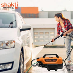 Shakti Technology Imperial High Pressure Car Washer Machine 2200 Watts, Pressure 140 Bar, 8L/Min Flow Rate and 8 Meter Hose Pipe with Adjustable Pressure Control Feature