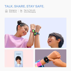 boAt Sailor Nav Kids Smartwatch with 2-Way Video & Voice Calling, Real Time Location Monitoring via Google Maps, Geofencing, 4G SIM Compatible, Parental Control, SOS, Smartwatch for girls (Fairy Pink)