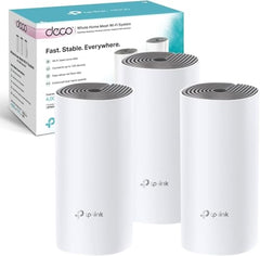 TP-Link Deco E4 Whole Home Wi-Fi Mesh System, Seamless and Speedy(AC1200) 1200Mbps Wireless, Works with Amazon Echo/Alexa, Router and WiFi Booster Replacement, Parental Control, Dual_Band