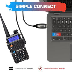youRUSH Programming Cable CH340 Compatible with Baofeng UV-5R