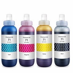 Needle GI 71 Compatible Refill Ink | Made in India | (CMYK 4x1 KG with EazyFill Cap) for Canon Pixma G1020 G2020 G3020 G2060 G3060 G1737 G2770 G3770 G4770 G1730 G2730 G3730 Printers