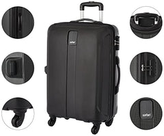 Safari Thorium Royale 8 Wheels Spinner Set of 3 Trolley Bags Hard Case Polycarbonate Luggage,TSA Lock,Wet Pouch Organized Interior,Suitcase for Travel,Trolley Bags for International Travel, Gun Metal
