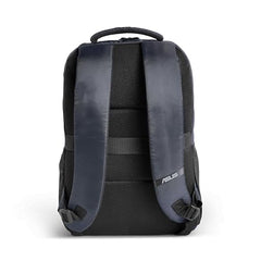 ASUS AP1600 Midnight Blue Laptop Backpack for 16-inch Laptops, 18L Capacity, with Dual Mesh Pockets, Reflective Logo, Quick Access Front Pockets, and Luggage Strap for Travel, 0.54 Kg