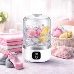 Mini Washing Machine, Portable Washer for Baby Clothes & Underwear – Compact Travel Laundry Washer for Apartments, Dorms, RVs & Small Spaces with Deep Cleaning