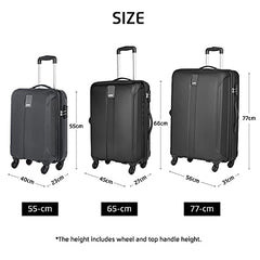 Safari Thorium Royale 8 Wheels Spinner Set of 3 Trolley Bags Hard Case Polycarbonate Luggage,TSA Lock,Wet Pouch Organized Interior,Suitcase for Travel,Trolley Bags for International Travel, Gun Metal