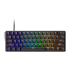 MONSGEEK FUN60 Pro Rapid Trigger Gaming Keyboard 16k Scan Rate SP Magnetic Switch HE Keyboard Wired 60% Black Shine-Through (Glare Magnetic Switch)