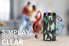 PerfX M21VP Portable Bluetooth Speaker 10W – Thunder Bass, Inbuilt Disco Lights, Wireless Speaker for Party & Outdoor (Disco Light 10 W Bluetooth Speaker, Green)