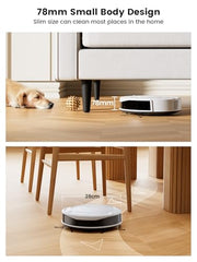 Lefant M210 Robot Vacuum Cleaner, 2200Pa Strong Suction, 7.8cm Thin 28cm Dia, Automatic Self-Charging Small Robotic Vacuums, 2.4G Wi-Fi/App/Alexa Control, Ideal for All Hard Floors