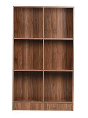 DeckUp Meritus-L 3-Shelf Engineered Wood Book Shelf and Display Unit (Walnut, Matte Finish)