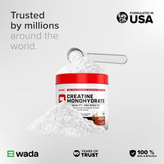 GNC Creatine Monohydrate PRO Performance Powder | 3g, Micronized | 100g | UK's Informed Choice Certified, Unflavoured