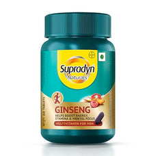 Supradyn Naturals Ginseng Multivitamin Tablet for Men - From India's No.1 Brand | Ginseng & Grapeseed Extract | 12 Vitamins, Zinc, Magnesium | Energy, Immunity, Stamina, Mental Focus | 30 Tablets | Veg