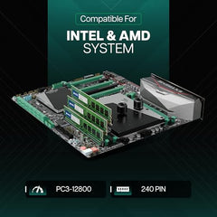 Geonix 4GB DDR3 Desktop RAM 8IC 1600 Mhz, 5 Years Warranty