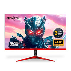 FRONTECH Ultima Series 24 Inch Curved LED Monitor, Refresh Rate 100Hz, 3500R Curve, Full HD 1080p, Built in Speaker, Bezel Less Design, HDMI & VGA Ports, 3 Years Warranty (MON-0088, White)