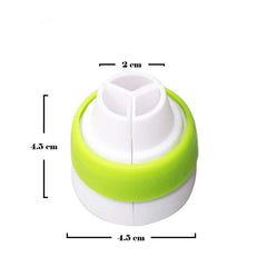 SYGA 1 Pcs 3 Hole Icing Piping Bag Russian Tricolor Converter Decorating Mouth Converter