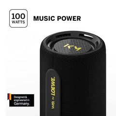 We. by Loewe Hear 2 Portable Bluetooth Speaker, 60W Music Power, Deep Bass Subwoofer, 17 Hr Long Battery Life, IPX4 Water Resistant, USB-C Wireless Speaker for Home & Outdoor, Storm Grey