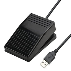 iKKEGOL USB Foot Pedal, USB Single Foot Switch Game Control, One Key Programmable Footswitch Map Mouse Keyboard for Video Game Push to Talk, Transcription HID