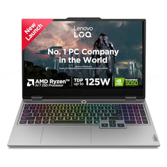 Lenovo LOQ AMD Ryzen 7 250 | NVIDIA RTX 5060 8GB (16GB RAM/512GB SSD/FHD IPS/144Hz Refresh Rate/572 AI TOPS/15.6" (39.6cm)/Windows 11/Office 2024/Grey/2.4Kg), 83JG00H1IN Gaming Laptop