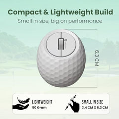 Portronics ToadPlay Golf Mini Wireless Bluetooth Mouse with Dual Wireless Connectivity (BT + 2.4 GHz), Rechargeable Battery, Noise-Free Clicking, Multi-Device Pair, Adjust Sensitivity (White)