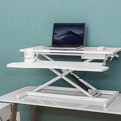SYGA Height Adjustable Standing Table Computer Lifting Laptop Desk Converter Desk Lifting Legs 80 X 40 X 15 CM (Wood)