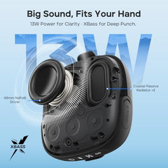 Tribit StormBox Micro 3 Bluetooth Speaker, 13W, IP68, 24H Playtime, Black | XBass, Carry Strap, Magnetic Mount, Bluetooth 6.0, Custom EQ, Built-in Mic, Stereo TWS Pairing, Outdoor, Cycling, Type-C