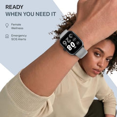 boAt Storm Blaze Smartwatch in Premium Metal Finish with Advanced BT Calling, Functional Crown, 1.83'' (4.64 cm) HD Display, IP68 Waterproof, HR, Sleep, Stress & SPO₂ Tracking, SOS (Cool Grey)