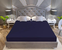 La Verne 100% Waterproof Premium Cotton Feel Mattress Protector Queen Size 78 x 60 Inches | Breathable and Hypoallergenic Ultra Soft Fitted Bed Protector Cover