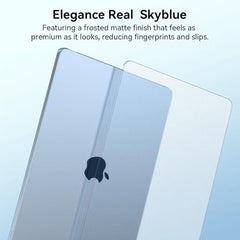 EooCoo Case for MacBook Air 15 inch M5 M4 M3 M2 2026-2023, Sparkly Clear