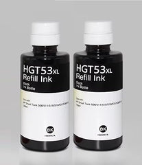 Printer Ink Refill Dye Ink for HP GT53 GT52 Compatible for HP Ink Tank 115, 310, 315, 319, 410, 415, 416, 419, 455, 500, 515, 530, 615, GT 5810, GT 5811, GT 5820 (GT51 ST+BK)