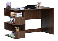 DeckUp Zeus Engineered Wood Study Table and Office Desk (Wotan Oak & White)