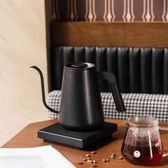TIMEMORE Stainless Steel Fish Pro Smart Electric Pour-Over Kettle 900ML / BLACK, 1350 Watts