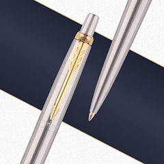 Parker Gift Set | Vector Special Edition Chrome Trim Roller Ball Pen with Parker Keychain | Ideal for Gifting | Elegant Gift for Any Occasion