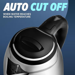 Milton Appliances Go Electric Kettle 1.8 Litre I 3X Protection - Dry Boil, Auto Shut Off, Overheat I 1350 Watt I Super Fast Boiling I Stainless Steel I 360° Power Base I 1 Year Warranty