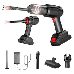 2V BROTHERS Handheld Car Vacuum Cleaner | 21000Pa High Suction | Cordless 18V/120W Mini Vacuum | Portable Cleaner for Car, Home, Office, Pet Hair | Long Battery Life