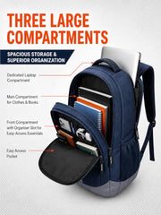 Lunar's Bingo - 48 L Laptop Bags | Laptop backpack for men | Laptop bag 15.6 inch | School bags | College bag for boys | Office backpack for men | Travel backpack with 1 Year Warranty