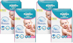 Amazon Brand - Supples Premium Baby Diaper Pants | 108 Baby Diapers | XL | 12-17 Kg | 12 Hrs Absorption | Cushiony Cotton Soft Fabric | Phthalates-Free | Triple Leak Guard | 54 Count, Pack of 2