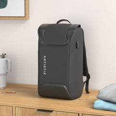 Artistix Avian Unisex Water Repellent Anti Theft Travel Laptop Backpack Bag With USB charging Port (Black, 32 L)