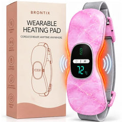 BRONTIX Period Cramp Relief Massager, Cordless Heating Pad