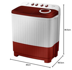 Samsung 7 kg, 5 star, Semi-Automatic Top Load Washing Machine (WT70C3000RR/TL, Air Turbo Drying, Light Gray)
