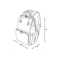 SYGA Multipurpose Large Capacity Mom's Backpack Diaper Bag(Beige)