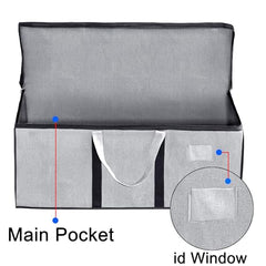 Storite Jumbo Super-Size 81 L Canvas Moisture Proof Heavy Duty Storage Bag | for Toys/Stationery/Blankets/Clothes/Moving Bags MultiPurpose With Strong Reinforced Handles Rectangular Cream (87x26x36 cm)