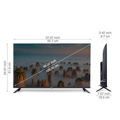 SANSUI 109cm (43) Full HD Collita Smart TV with IPS Panel, Dolby Audio, Surround Sound, 60Hz Refresh Rate, Coolink JSW43CSFHD (Black)