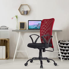 Green Soul Seoul X Office Chair, Mid Back Fabric Ergonomic Home Office Desk Chair with Comfortable & Spacious Seat, Rocking-tilt Mechanism & Heavy Duty Metal Base (Black)