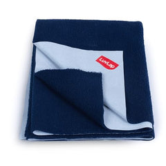 LuvLap Instadry Waterproof Baby Dry Sheet, Small Size 50x70 cm, Extra Absorbent Quick Dry Sheet for New Born,Toddler, Anti-Piling Fleece for Baby, Bed Protector, Pack of 2, Maroon & Navy Blue