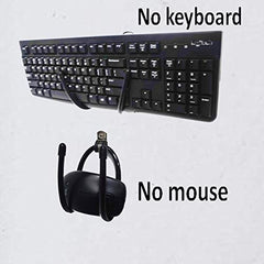 Pmsanzay Pack of 2, Keyboard Mouse Wall Mount Wall Holder Wall Rack - No Keyboard No Mouse