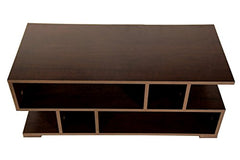 DeckUp Siena Engineered Wood Coffee Table (Dark Wenge, Matte Finish)