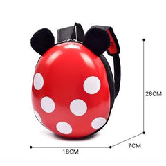 SYGA Children's School Bag PVC Backpack Kids Cartoon Animal Multi-Purpose Bag for 2-4 Years Kids Preschool Backpacks (Mickey Red)