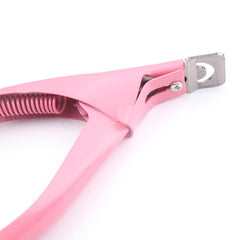 SYGA Pink False Nail Cutter Manicure Tool,Professional Stainless Steel Nails Scissor